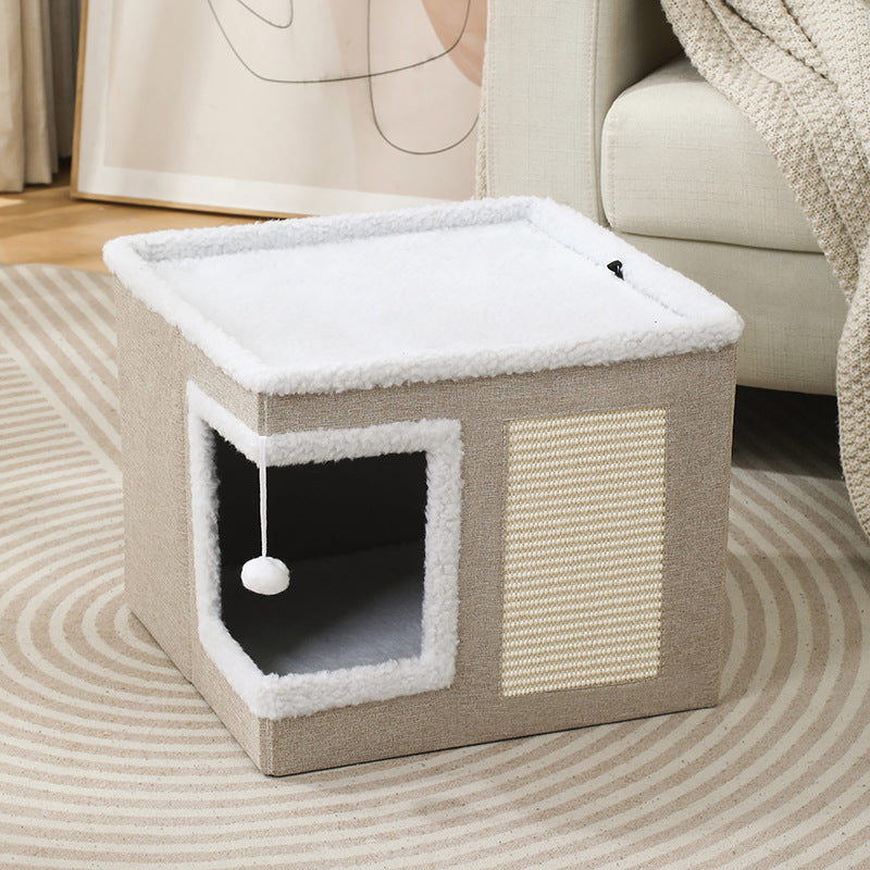 Hide-and-Scratch Cat Activity Cube