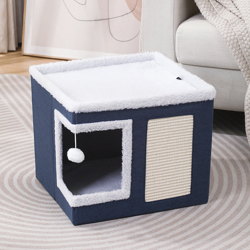 Hide-and-Scratch Cat Activity Cube